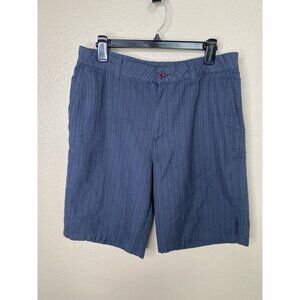 O'Neill Mens Blue Shorts 33‎ polyester button zipper pockets 85773